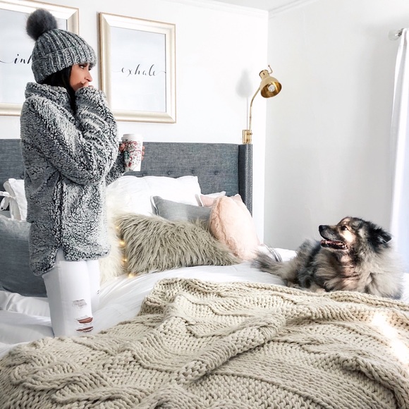 Other - Fuzzy Faux Fur Pillow